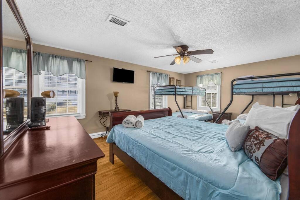 Dazzling Centrally Located Ocean View W 2 Kings, Huge Private Yard, 2 Decks, Firepit, Bbq Myrtle Beach Exterior foto